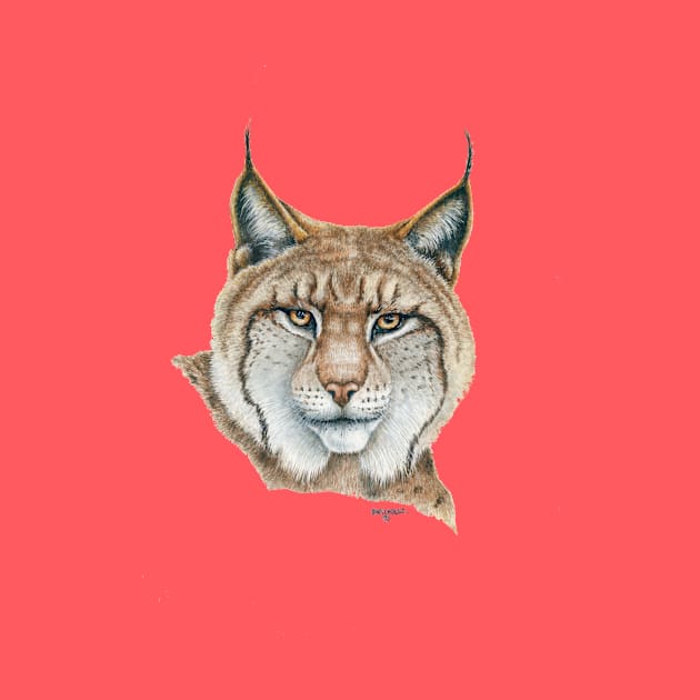 Lynx by Dave Bartholet Wildlife Art