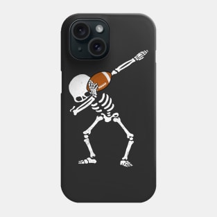 Halloween Dabbing Skeleton FOOTBALL T-Shirt Dab Soccer Ball Phone Case