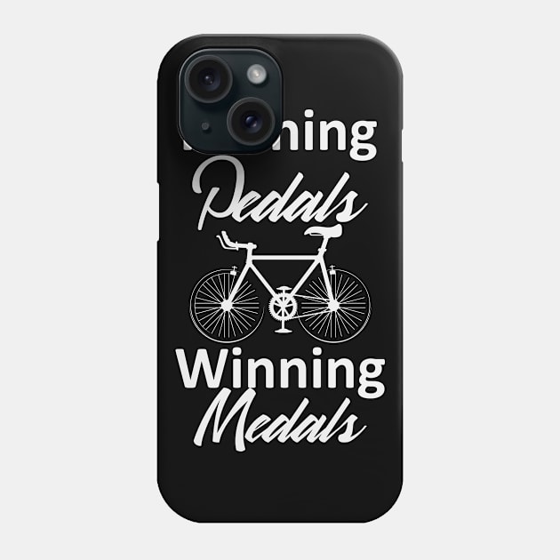 Bicycle Pedals Winning Medals | Biking Cyclist Phone Case by DesignatedDesigner