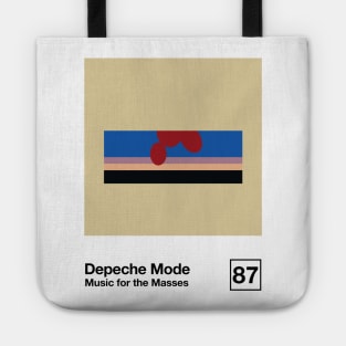 Music For The Masses / Minimalist Graphic Design Artwork Tote