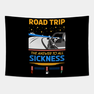 Retro Road trip the answer to all sickness 03 Tapestry