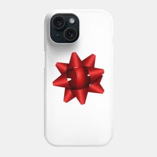 Big Red Christmas Bow Phone Case