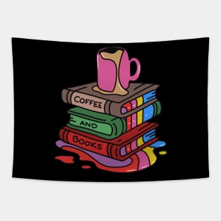 Coffee and Books Tapestry