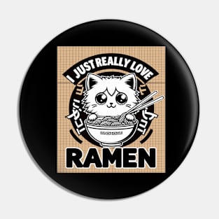 Kitten Ramen Bowl Delight Pin