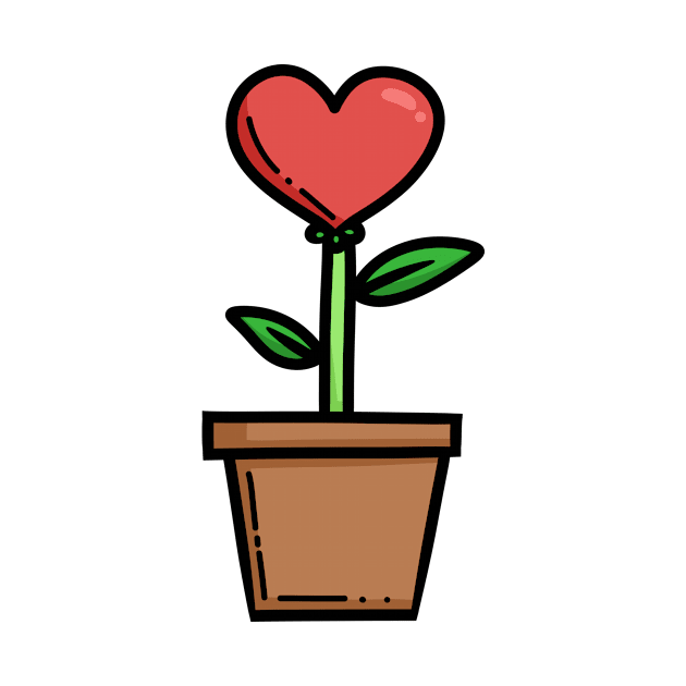 Love Heart Flower by KammyBale