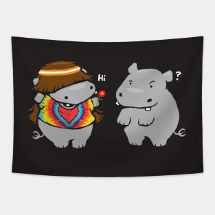 Hippypotamus Tapestry