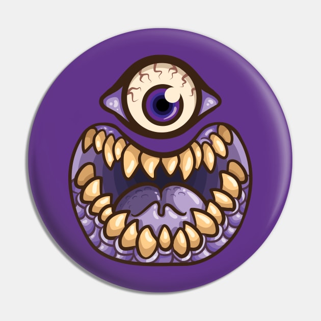 Purple People Eater Pin by JenniferSmith