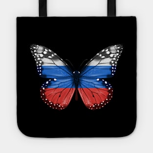 Russian Flag  Butterfly - Gift for Russian From Russia Tote