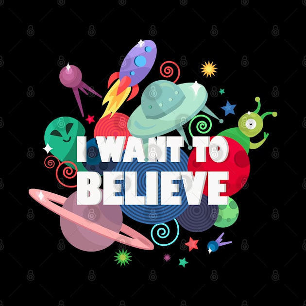 UFO I Want To believe Alien by Mako Design 