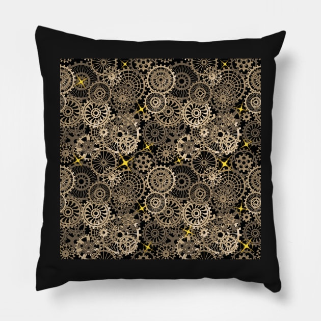 Lumos Gears Pillow by implexity