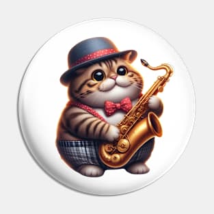 Jazz Cat Pin