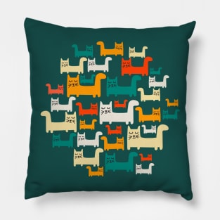 City Of Kitties Pattern Pillow