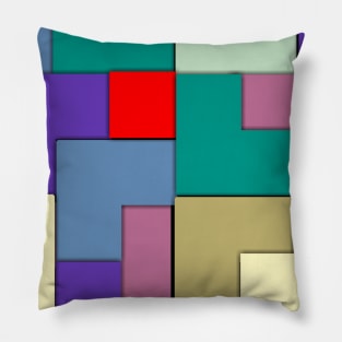 Abstract puzzle Pillow
