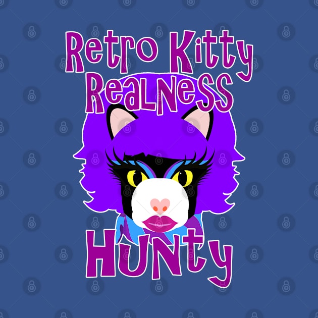 Retro Kitty Realness, Hunty (Cat in Drag) by Zogar77