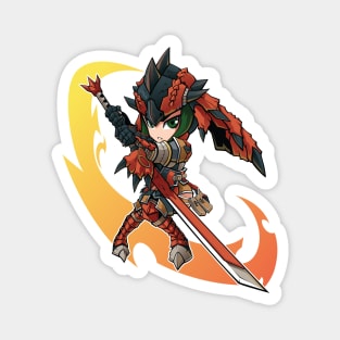 Monster Hunter Chibi Long Sword Magnet