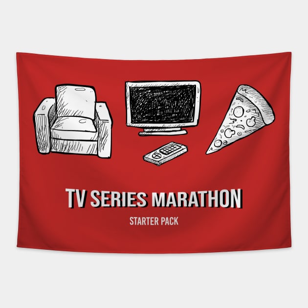 Tv Series Marathon Tapestry by TEEWEB