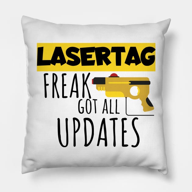 Lasertag freak Pillow by maxcode