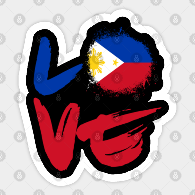 Country Manila Ph Gift Love Philippines Flag Filipino Filipina Pinoy Pinay Love Philippines Sticker Teepublic