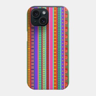 Ethnic Peruvian Motif Striped Pattern Phone Case