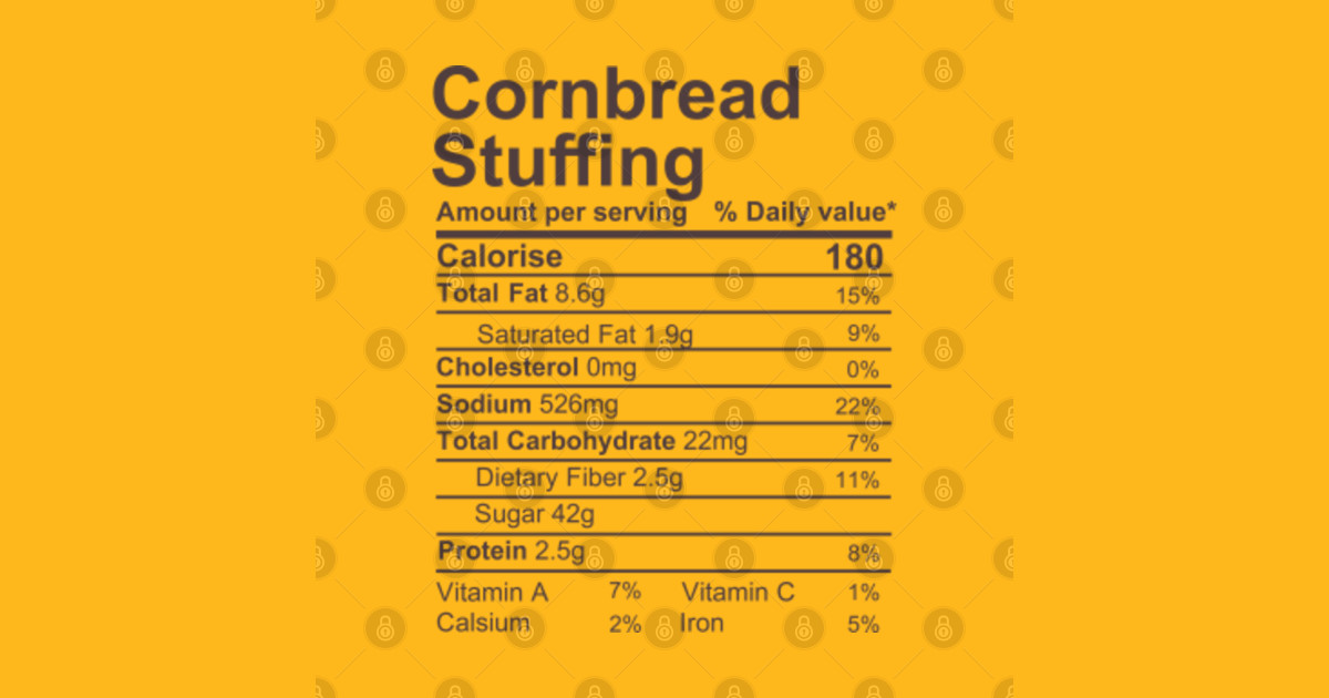 cornbread nutrition facts Nutritional Facts Kids TShirt TeePublic