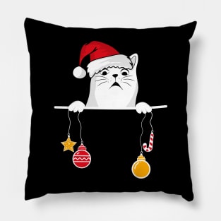 Cat Christmas Vacation Pillow