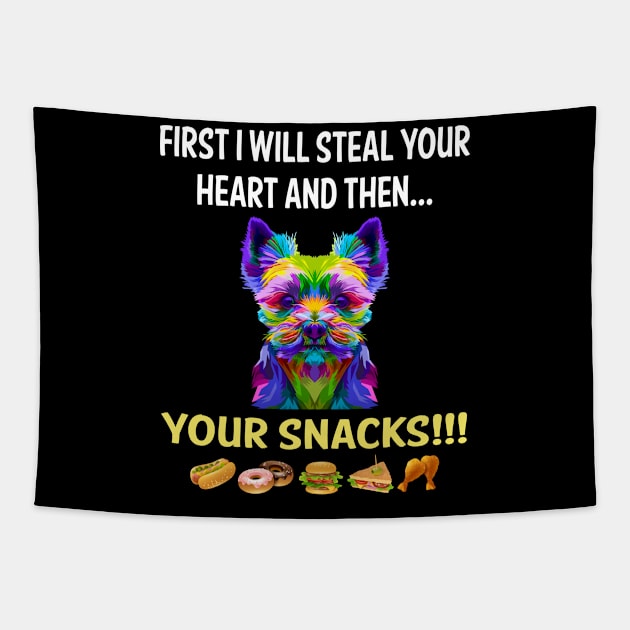 Steal Heart Yorkshire Terrier 18 Tapestry by blakelan128