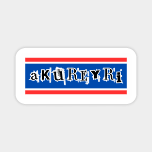 AKUREYRI ICELAND ISLAND Funky Viking Cool Party T-Shirt Magnet