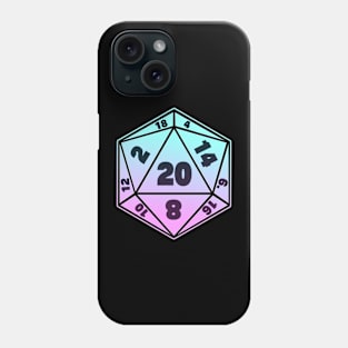 Pastel D20 Dice Phone Case