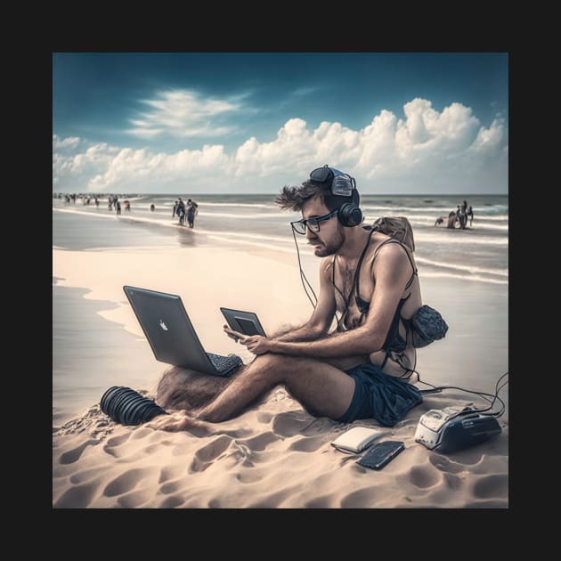 Content Creator on the Beach by Crafty Career Creations