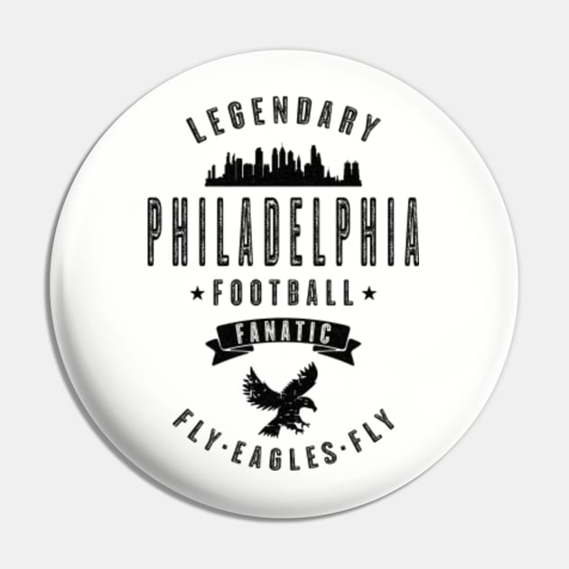 Philadelphia Football Fanatic - Vintage Black Text - Philadelphia