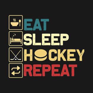 Eat Sleep Hockey Repeat T-Shirt