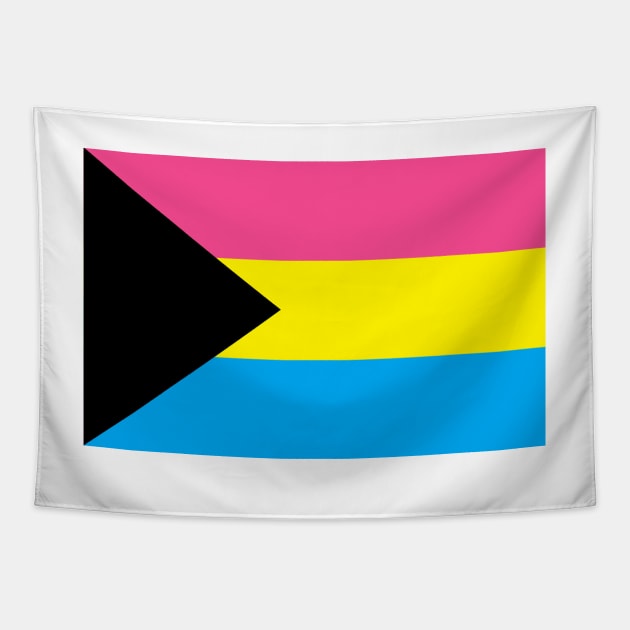 Demi-Pansexual Pride Flag Tapestry by DisneyFanatic23