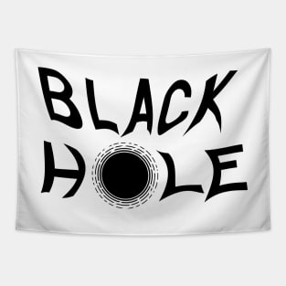 Black Hole Lettering Tapestry