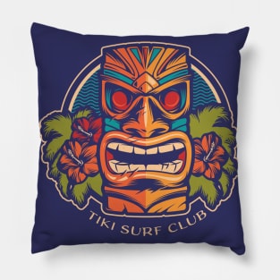 Tropical Tiki Surf Club Pillow