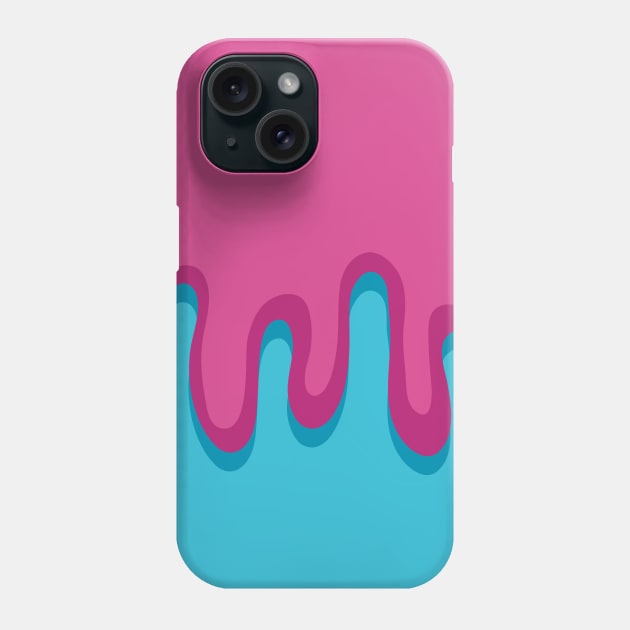 The Sludge - Pink & Blue Phone Case by monkeysoup