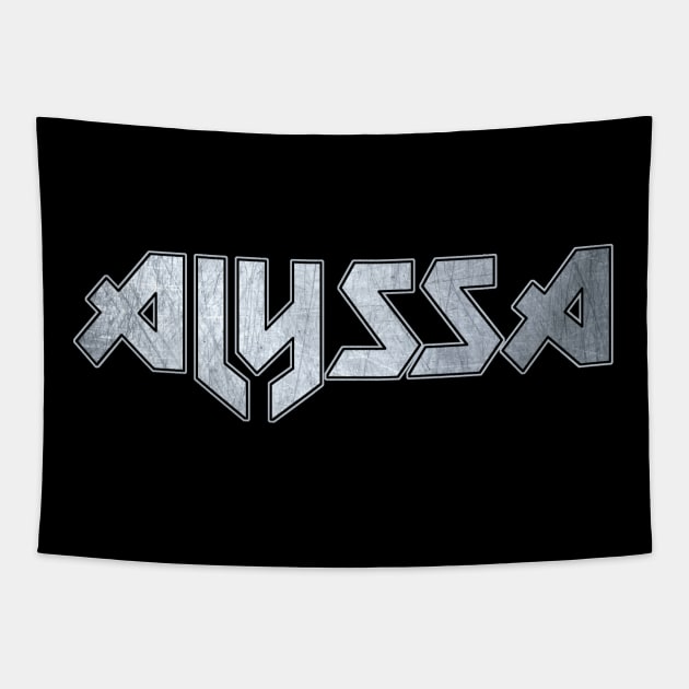 Heavy metal Alyssa Tapestry by KubikoBakhar