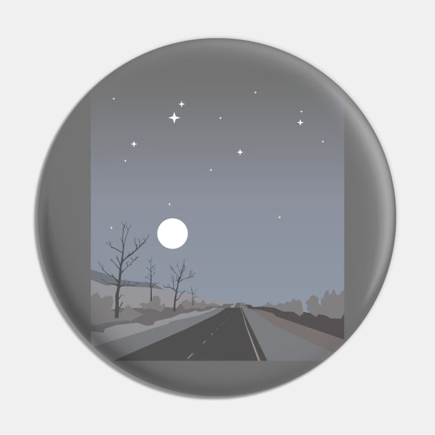 Late evening landscape in minimalism art style. Pin by BumbleBambooPrints