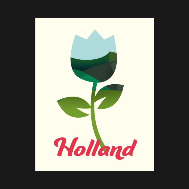 Holland Tulip Vacation art by nickemporium1