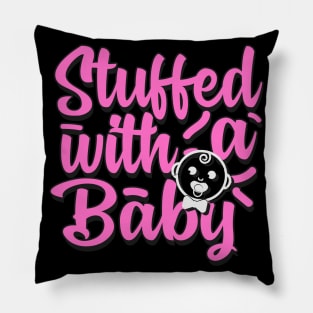 Funny Baby Pregnancy Announcement Quote Gift Pillow