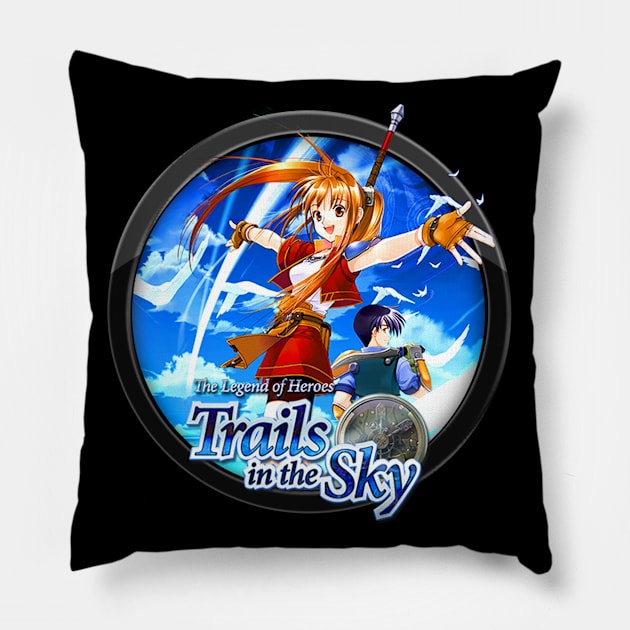 Trails of Cold Steel In Circle Logo XXVI Pillow by RayyaShop