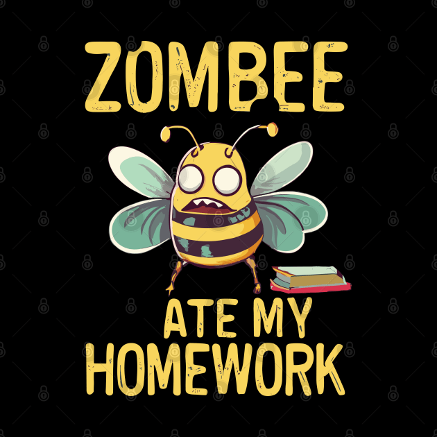 Zombee Ate My Homework by MonkaGraphics