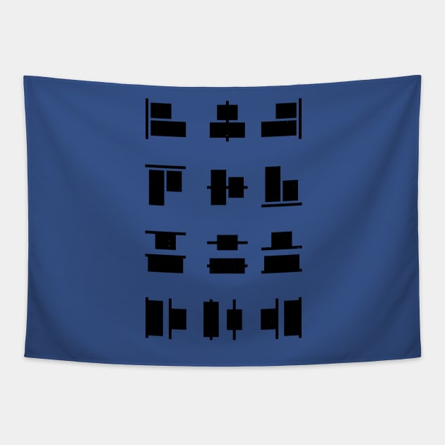Graphic Design Alignment Tapestry by EA Design
