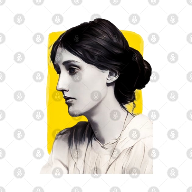 English author Virginia Woolf illustration by Litstoy 