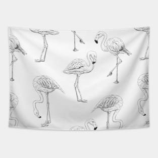 Flamingo pattern Tapestry