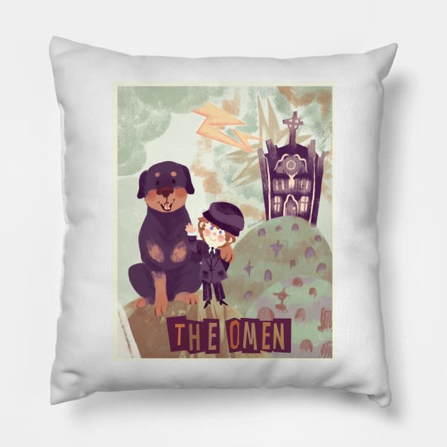 The Omen Pillow by Hkasof