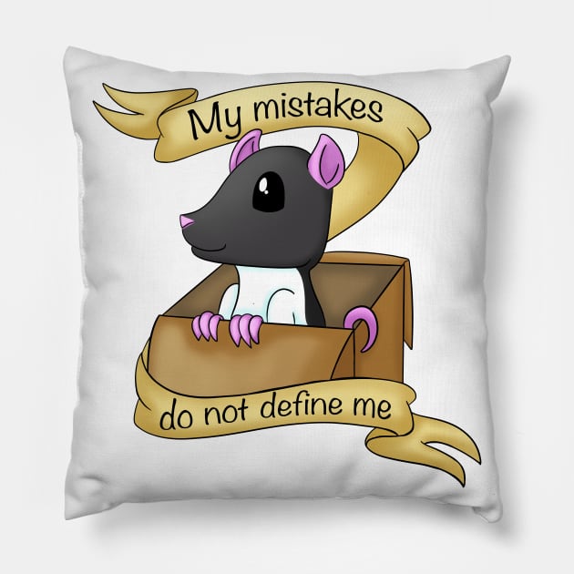 My Mistakes Do Not Define Me Pillow by CaptainShivers