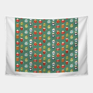 Hot Cocoa Christmas Present Christmas gift Tapestry