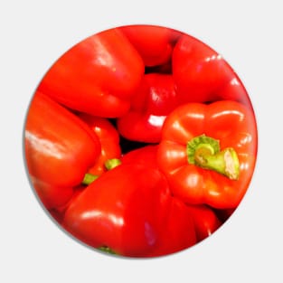 Red Peppers, close up food photography Pin