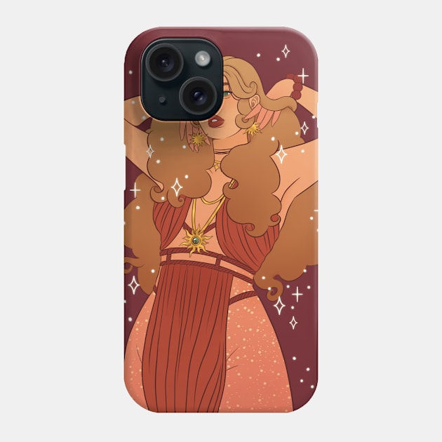 Red goddess Phone Case by amys_warehouse 