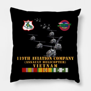 119th Aviation Company (Assault Helicopter) w SSI w VN SVC X 300 Pillow